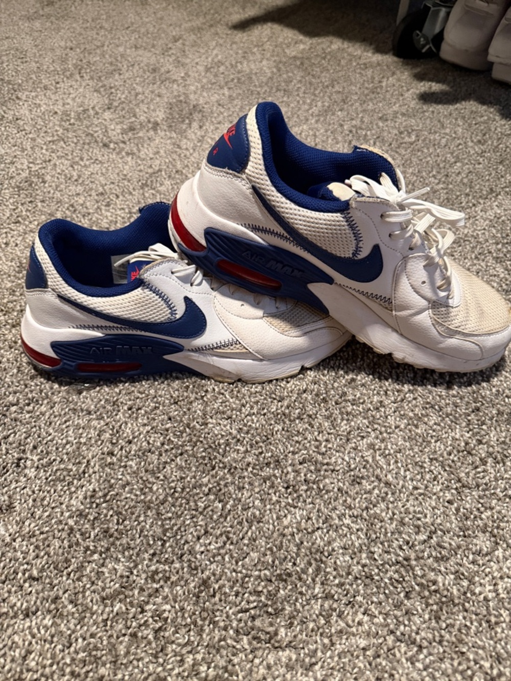 Nike Kids White, Blue and Red Air Max Sneakers